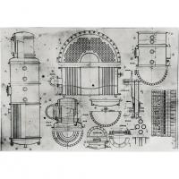 四重効用蒸発器の設計図